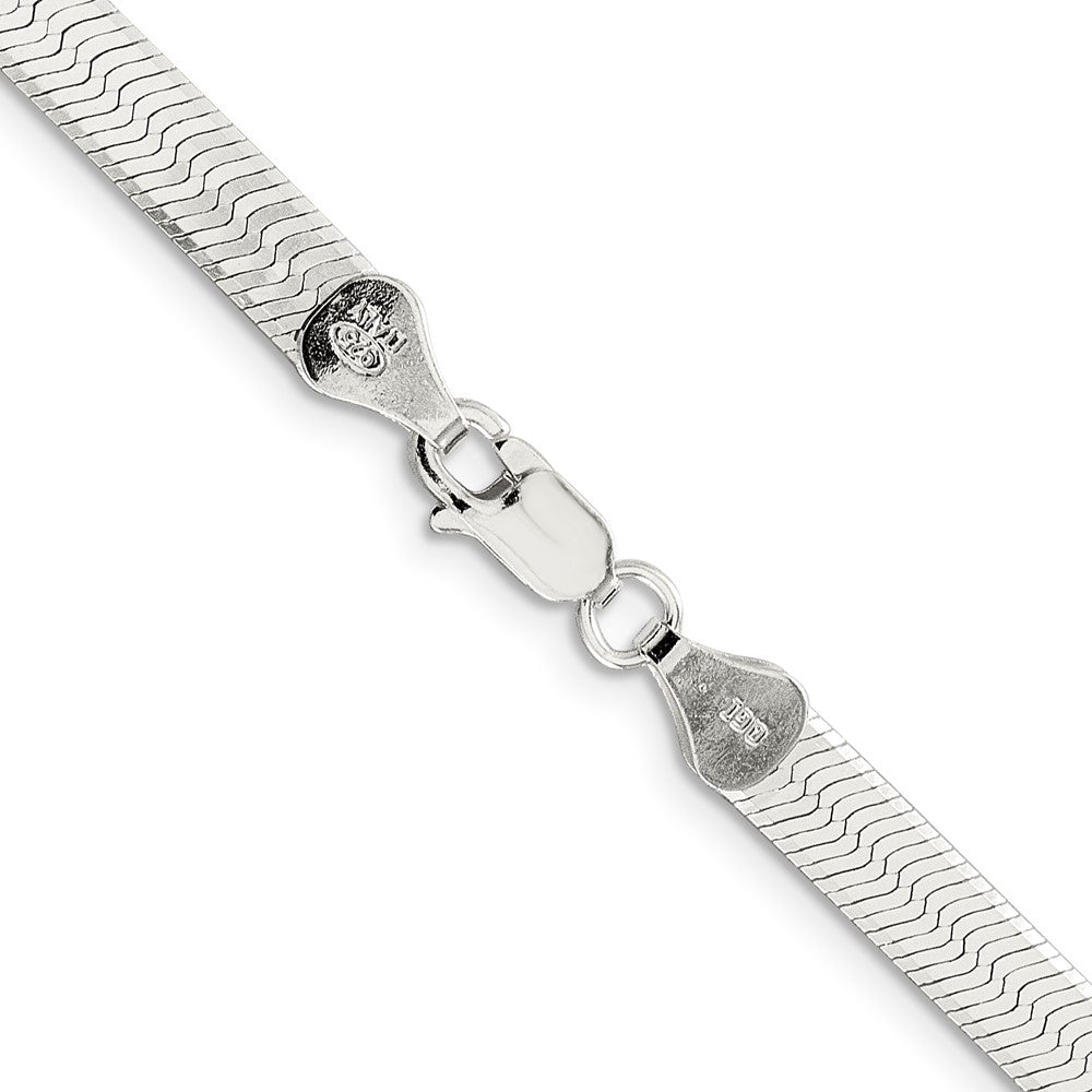 24 Inch Sterling Silver 5.25mm Magic Herringbone Chain Necklace