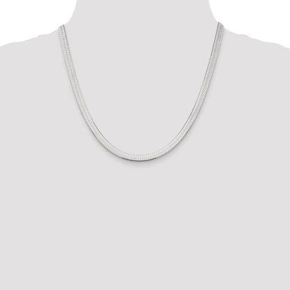 20 Inch Sterling Silver 5.25mm Magic Herringbone Chain Necklace