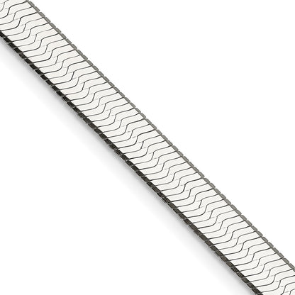 20 Inch Sterling Silver 7.3mm Magic Herringbone Chain Necklace