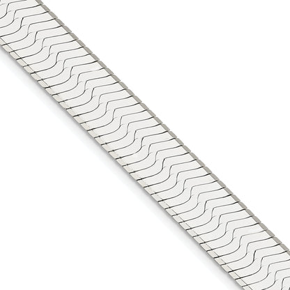 24 Inch Sterling Silver 10.5mm Magic Herringbone Chain Necklace