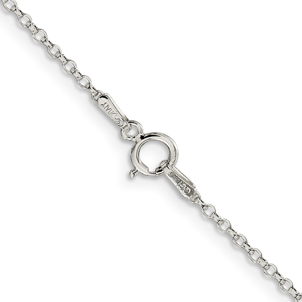 14 Inch Sterling Silver 1.5mm Diamond-Cut Cable Chain Necklace
