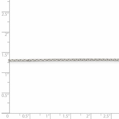 36 Inch Sterling Silver 1.5mm Diamond-Cut Cable Chain Necklace