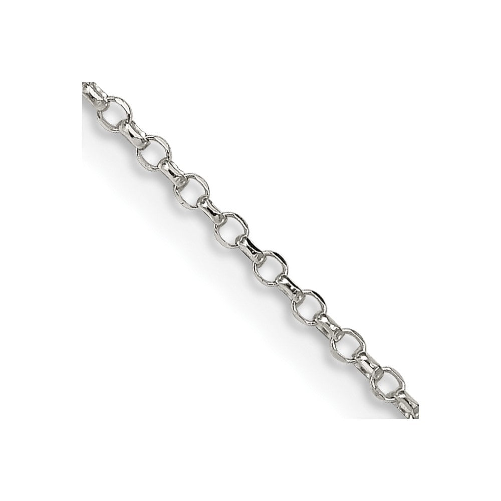 14 Inch Sterling Silver 1.5mm Diamond-Cut Cable Chain Necklace