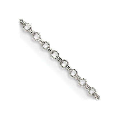 14 Inch Sterling Silver 1.5mm Diamond-Cut Cable Chain Necklace