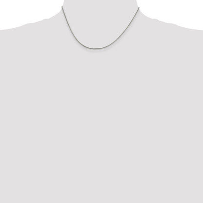 16 Inch Sterling Silver 1.25mm Round Box Chain Necklace