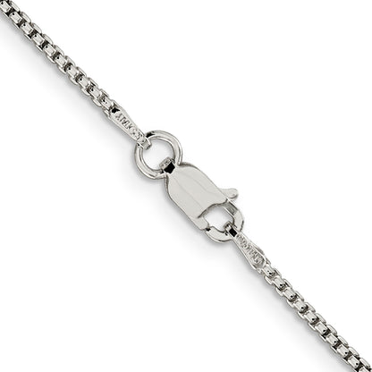 16 Inch Sterling Silver 1.5mm Round Box Chain Necklace