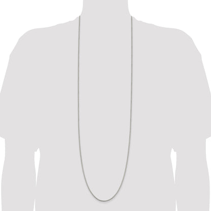 42 Inch Sterling Silver 2mm Round Box Chain Necklace