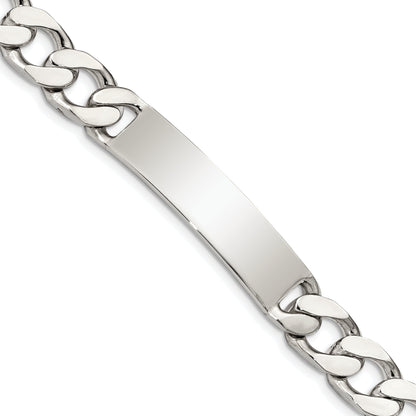 8.5 Inch Sterling Silver 8.5Inch Polished Engraveable Curb Link Id Bracelet