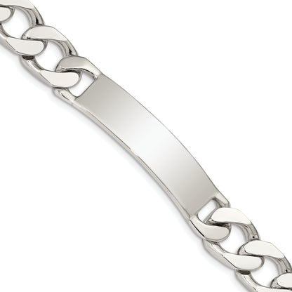 8.5 Inch Sterling Silver 8.5Inch Polished Engraveable Curb Link Id Bracelet