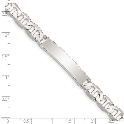 7 Inch Sterling Silver 7Inch Polished Engraveable Anchor Link Id Bracelet