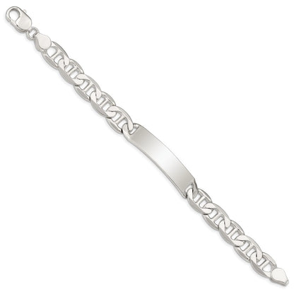 8.5 Inch Sterling Silver 8.5Inch Polished Engraveable Anchor Link Id Bracelet
