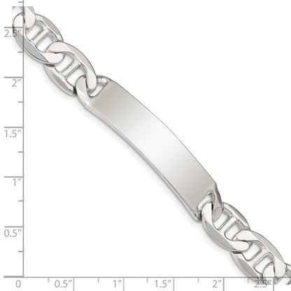 8.5 Inch Sterling Silver 8.5Inch Polished Engraveable Anchor Link Id Bracelet