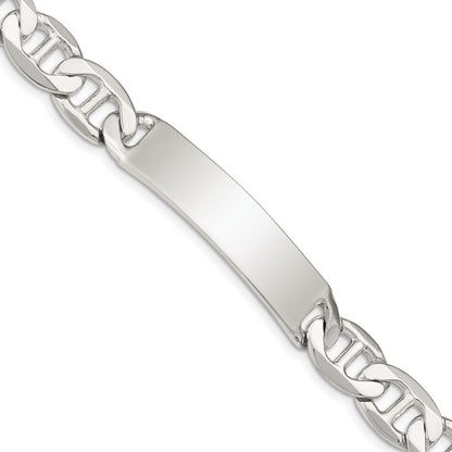 8.5 Inch Sterling Silver 8.5Inch Polished Engraveable Anchor Link Id Bracelet
