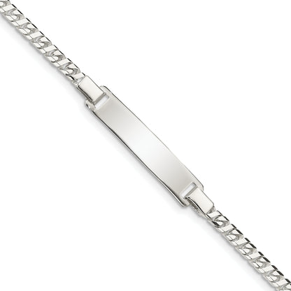 6 Inch Sterling Silver Baby Id Bracelet