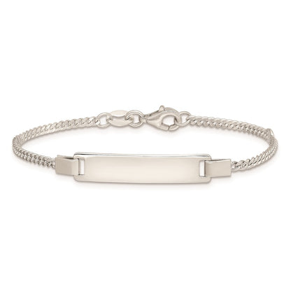 2 Inch Sterling Silver Adjustable Baby Id Bracelet