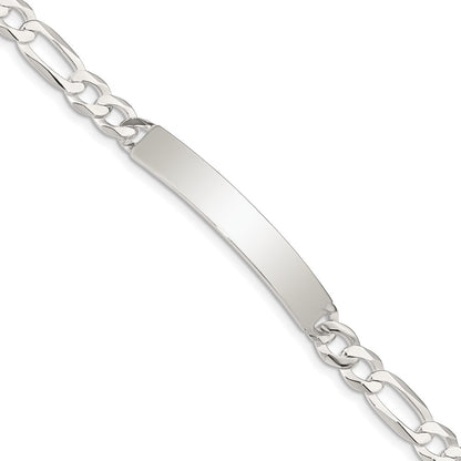7.5 Inch Sterling Silver Figaro Link Id Bracelet