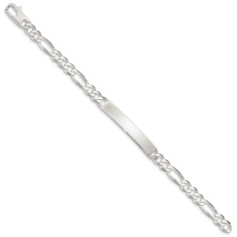 7.5 Inch Sterling Silver Figaro Link Id Bracelet