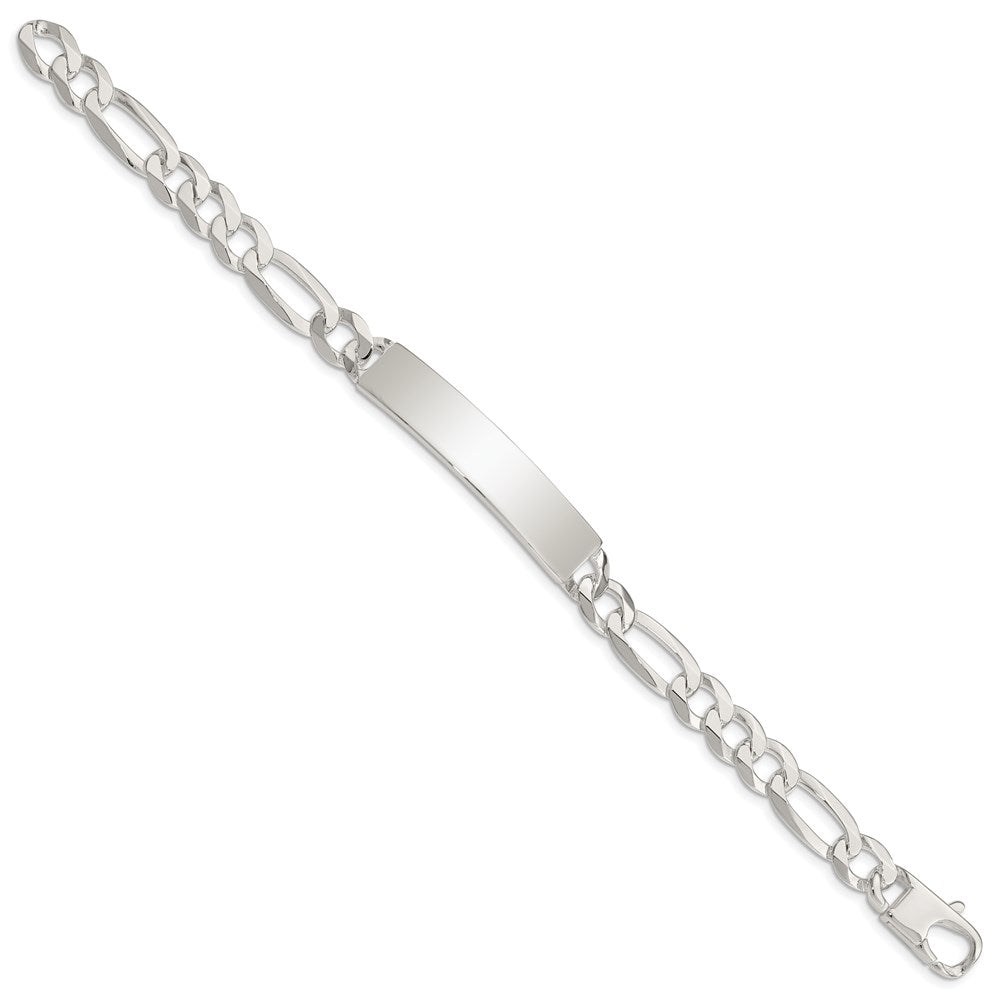 7.5 Inch Sterling Silver Figaro Link Id Bracelet