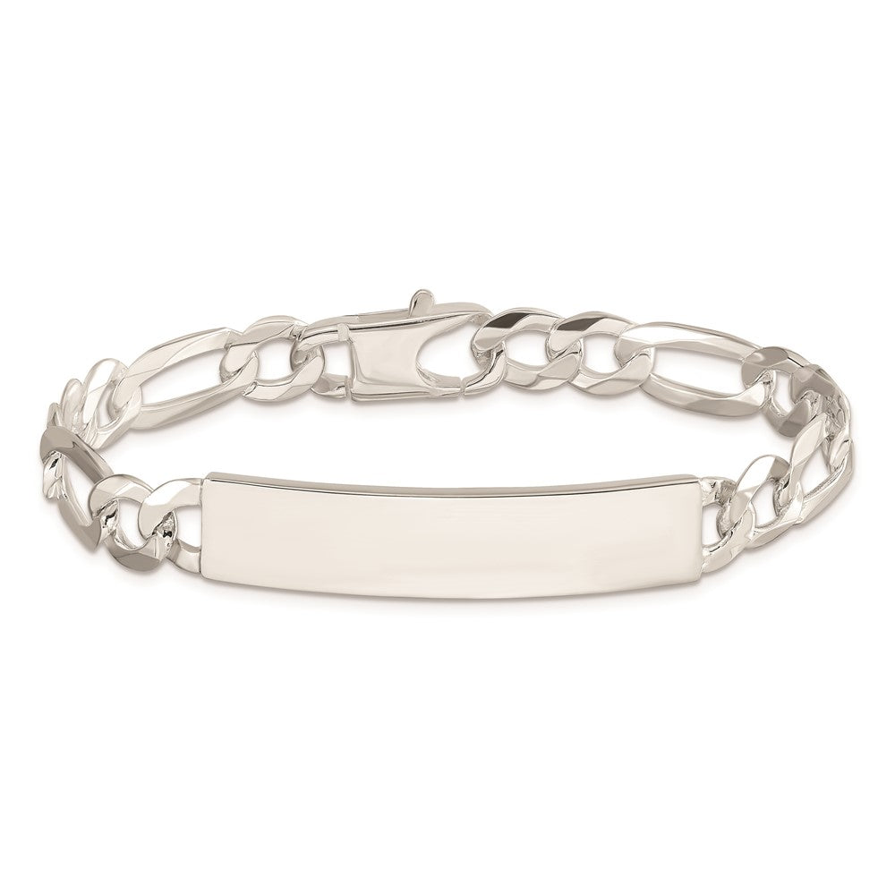 7.5 Inch Sterling Silver Figaro Link Id Bracelet