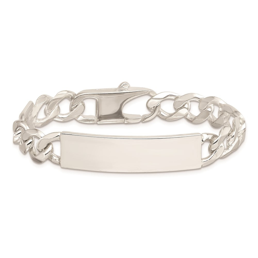 8.5 Inch Sterling Silver Figaro Link Id Bracelet