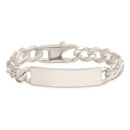8.5 Inch Sterling Silver Figaro Link Id Bracelet