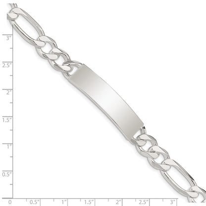 7.5 Inch Sterling Silver Figaro Link Id Bracelet