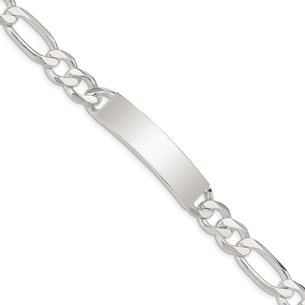 7.5 Inch Sterling Silver Figaro Link Id Bracelet