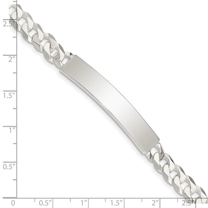 8.5 Inch Sterling Silver Curb Link Id Bracelet