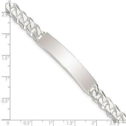 7.5 Inch Sterling Silver Curb Link Id Bracelet