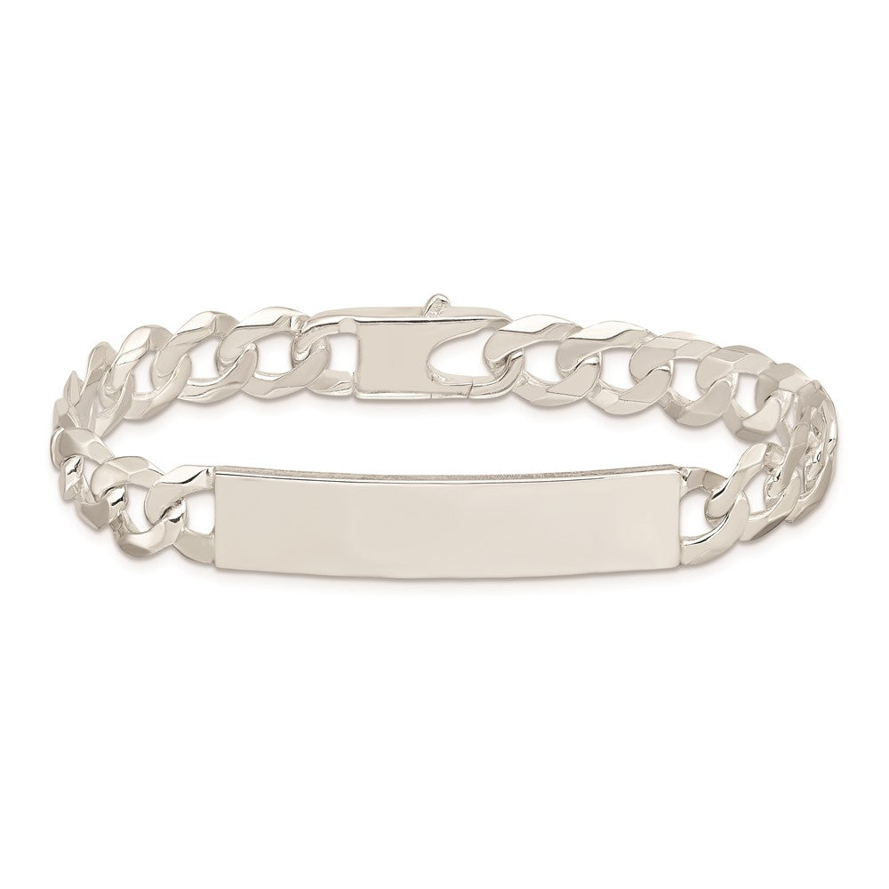 8.5 Inch Sterling Silver Curb Link Id Bracelet