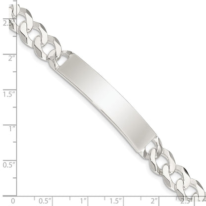 7.5 Inch Sterling Silver Curb Link Id Bracelet