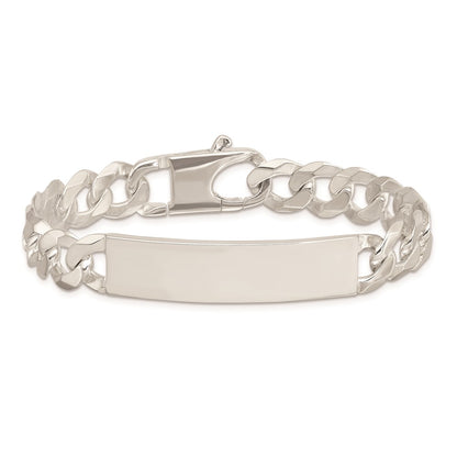 8.5 Inch Sterling Silver Curb Link Id Bracelet