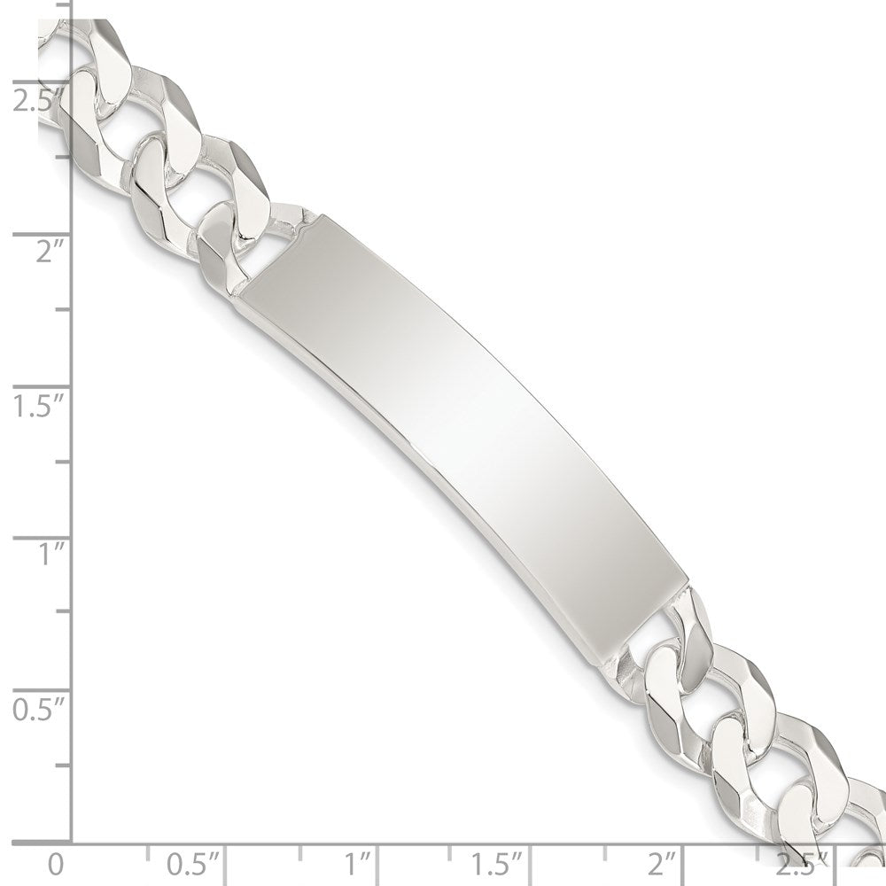 7.5 Inch Sterling Silver Curb Link Id Bracelet