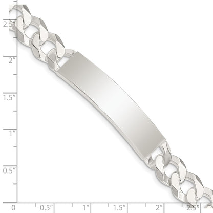 7.5 Inch Sterling Silver Curb Link Id Bracelet