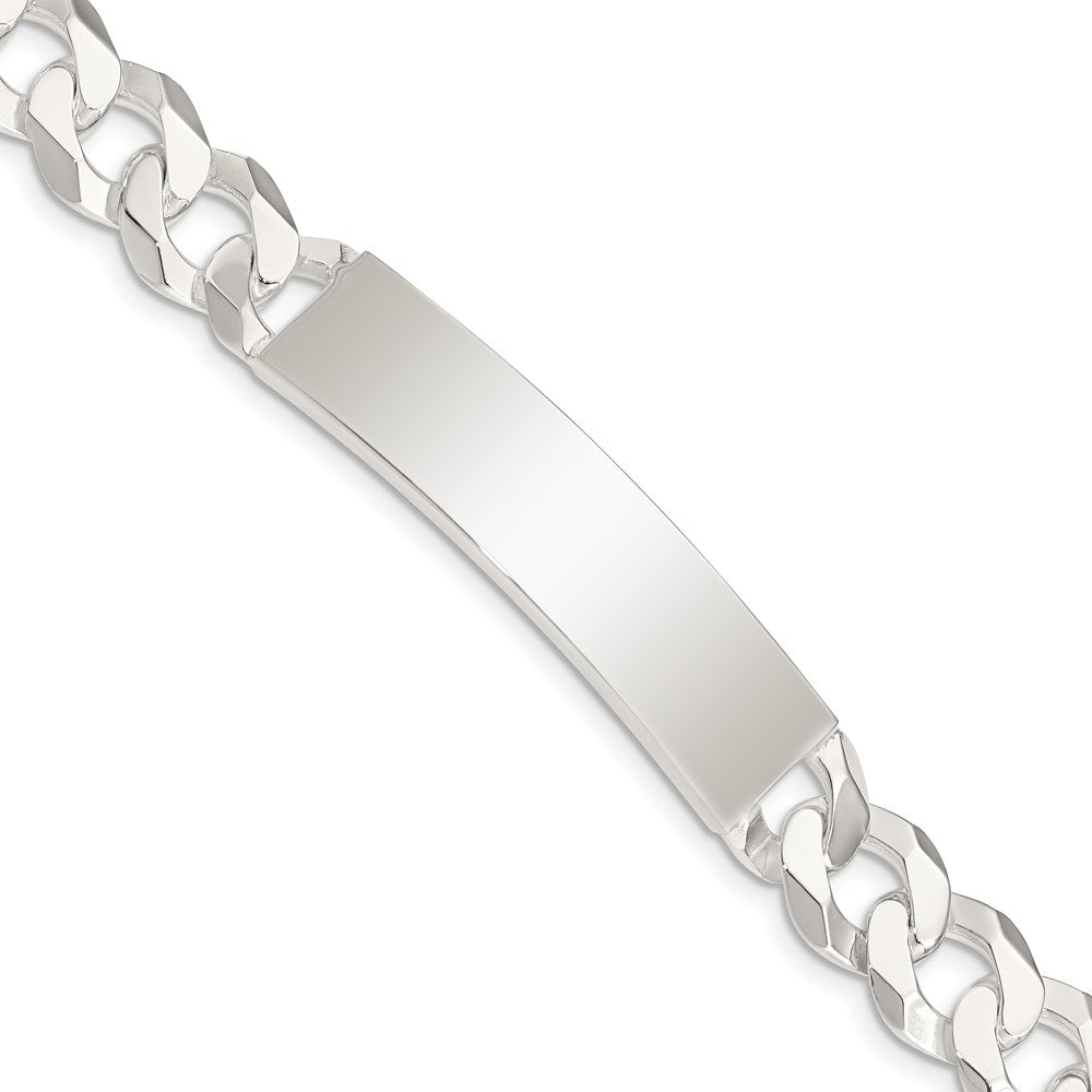 7.5 Inch Sterling Silver Curb Link Id Bracelet