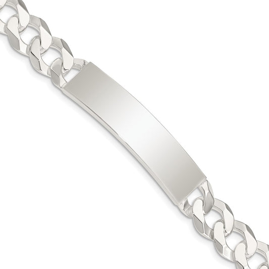 8.5 Inch Sterling Silver Curb Link Id Bracelet