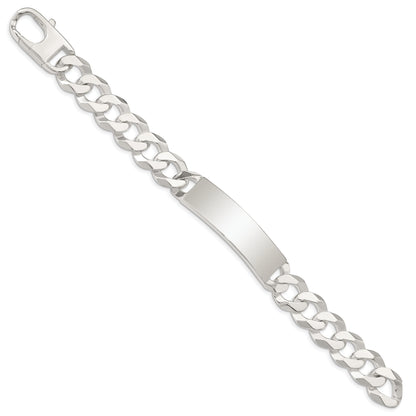 8.5 Inch Sterling Silver Curb Link Id Bracelet