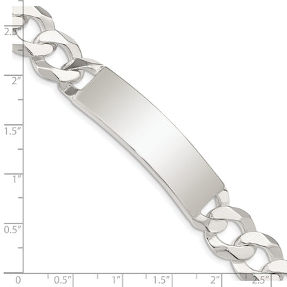 8.5 Inch Sterling Silver Curb Link Id Bracelet