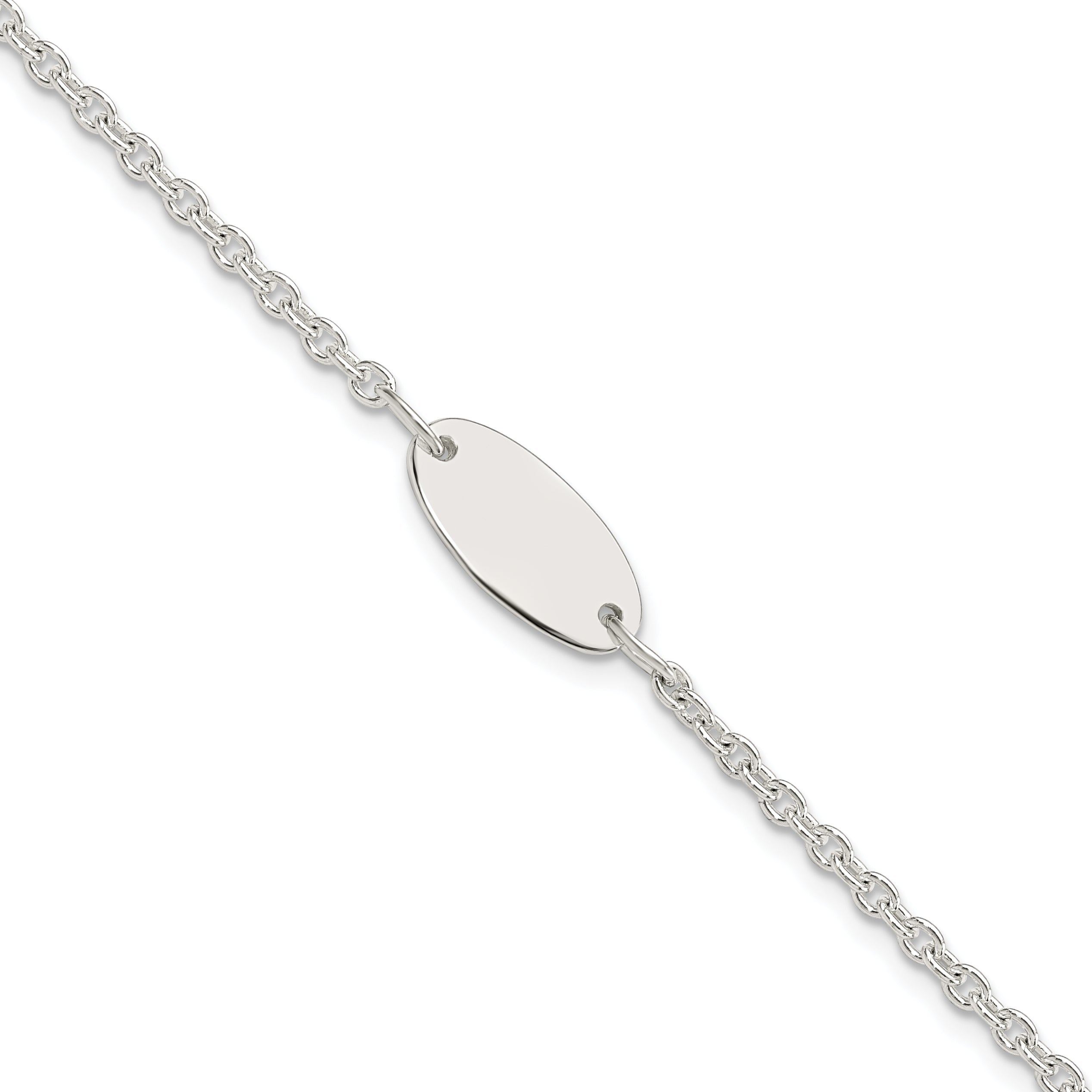 6 Inch Sterling Silver Polished Childrens 6In Id Bracelet