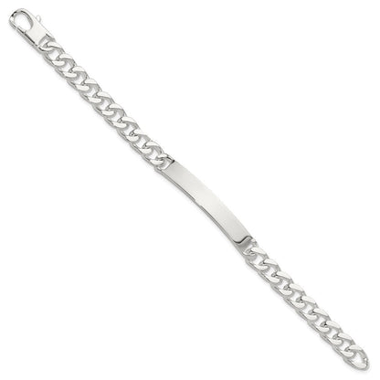Sterling Silver 7in Curb Id Bracelet