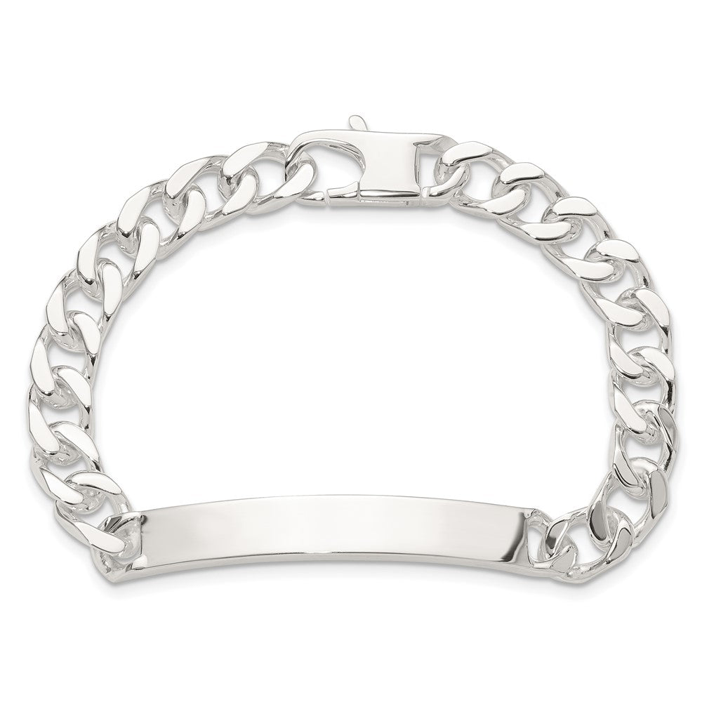 Sterling Silver 7in Curb Id Bracelet