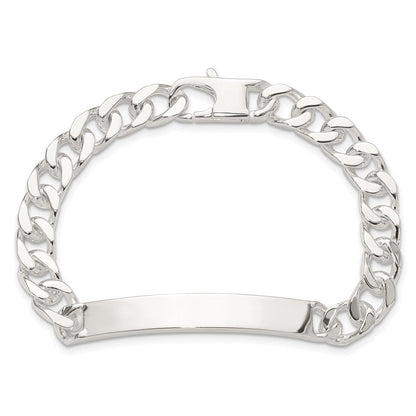 Sterling Silver 7in Curb Id Bracelet