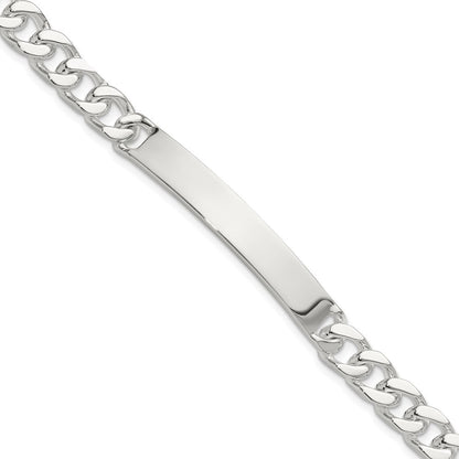 Sterling Silver 7in Curb Id Bracelet