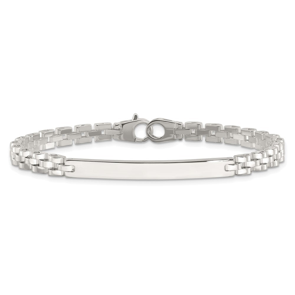 Sterling Silver Polished 8in Men's Id Bracelet