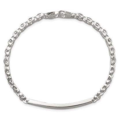 Sterling Silver Polished 8in Men's Id Bracelet