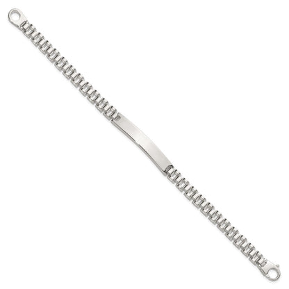 Sterling Silver Polished 8in Men's Id Bracelet