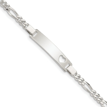 6 Inch Sterling Silver Baby Id Bracelet