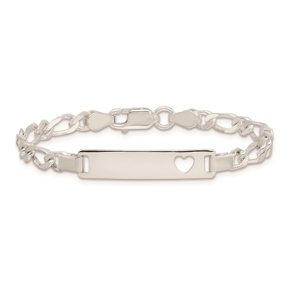 6 Inch Sterling Silver Baby Id In Bracelet