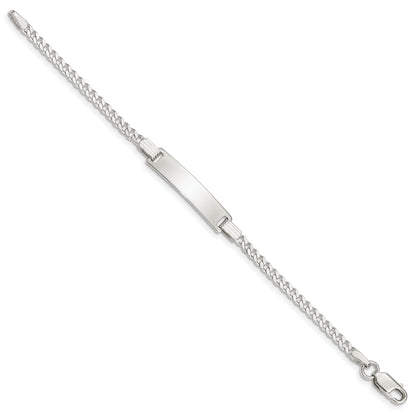 5.5 Inch Sterling Silver Baby Id Bracelet