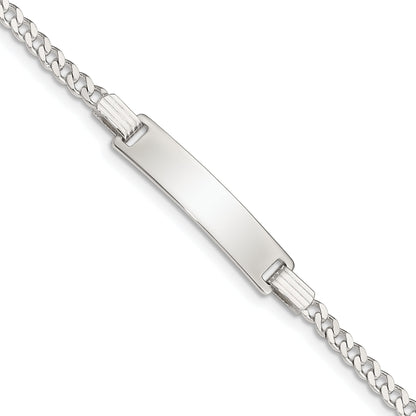 5.5 Inch Sterling Silver Baby Id Bracelet